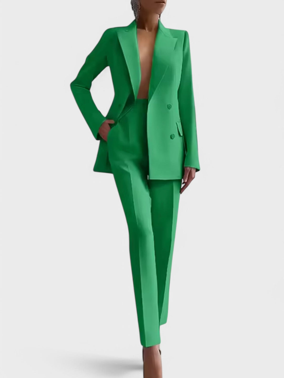Olívia - Blazer- ja housuyhdistelmä